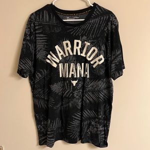Mens Project Rock Warrior Mana Black Shirt SZ XL Loose